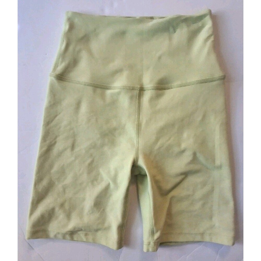 Beyond Yoga X Peloton Biker Shorts Small Lime Green High Waisted Activewear